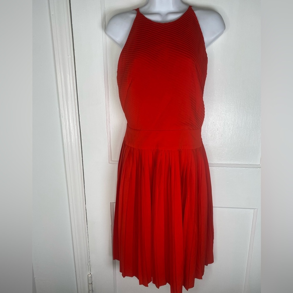 Ellen Tracy Vibrant Red Mini Dress
